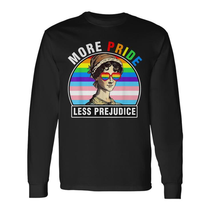 Lgbt Ally Gay Pride Clothers More Pride Less Prejudice Long Sleeve T-Shirt T-Shirt Gifts ideas
