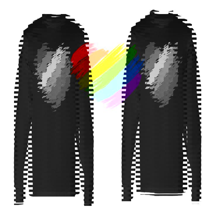 Lgbt Gay Pride Flag Gay Pride 2023Heart Lgbt Long Sleeve T-Shirt Gifts ideas