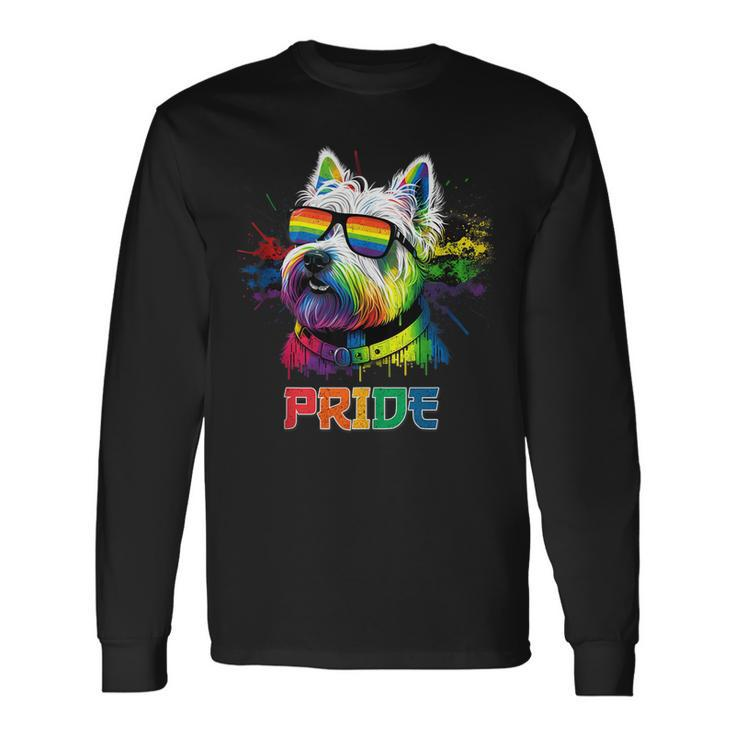 Lgbt Lesbian Gay Pride Westie Dog Long Sleeve T-Shirt T-Shirt