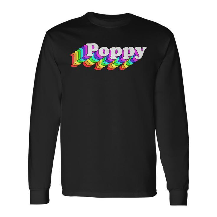 Lgbt Poppy Support Lgbtq Equality Rights Human Pride Long Sleeve T-Shirt T-Shirt