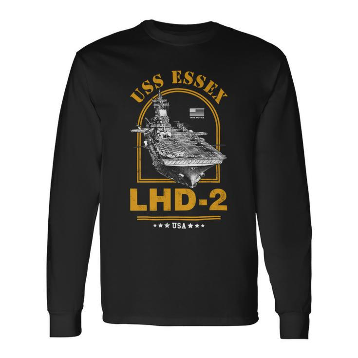Lhd-2 Uss Essex Long Sleeve T-Shirt