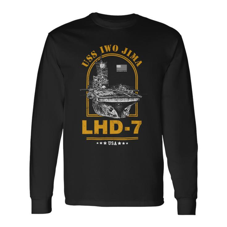 Lhd-7 Uss Iwo Jima Long Sleeve T-Shirt