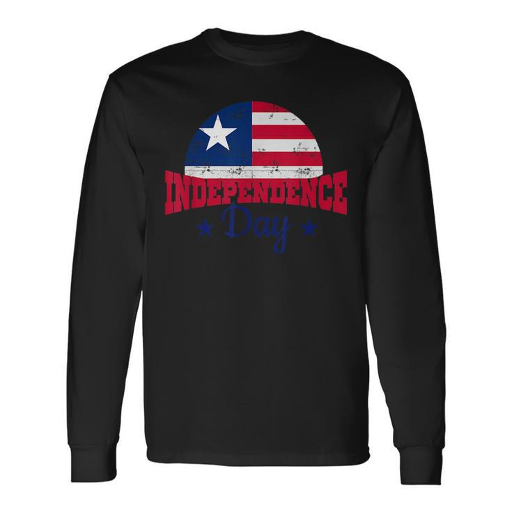 Liberia Independence Day 2023 Liberian Flag Long Sleeve T-Shirt