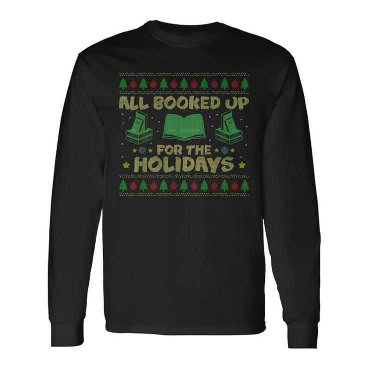 Librarian Ugly Christmas Sweater Long Sleeve T-Shirt