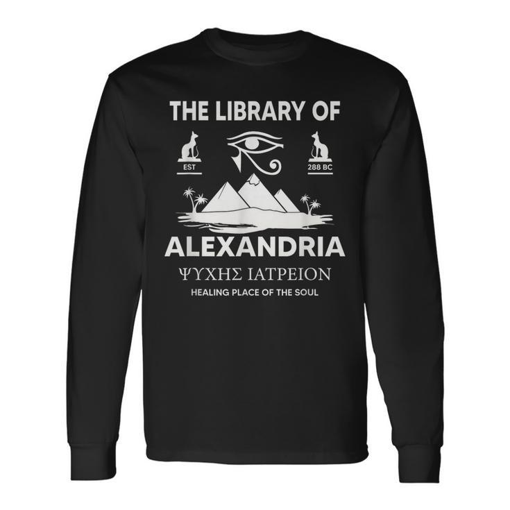 The Library Of Alexandria Ancient Egyptian Library Long Sleeve T-Shirt T-Shirt