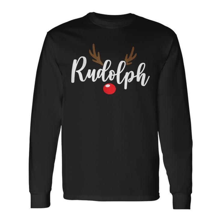 Most Likely To Try Ride Rudolph Couples Christmas Long Sleeve T-Shirt
