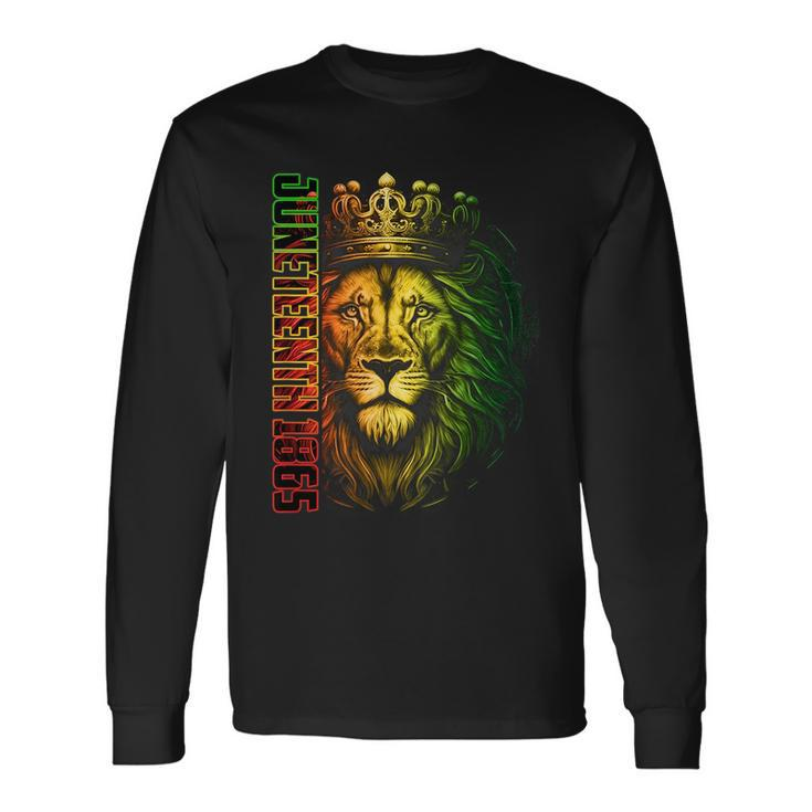 Lion Junenth African American Freedom Black History Long Sleeve T-Shirt T-Shirt