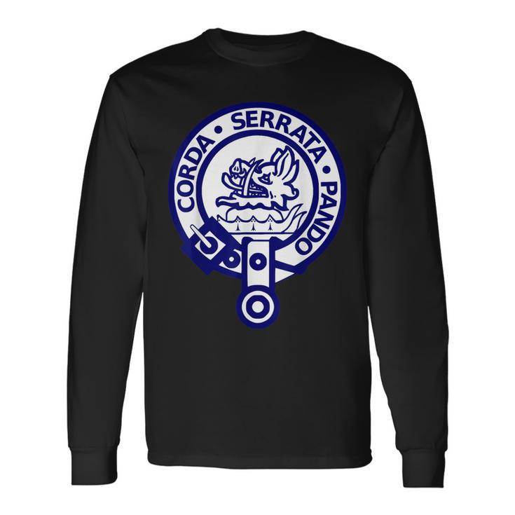 Lockhart Clan Name Crest Shield Long Sleeve T-Shirt