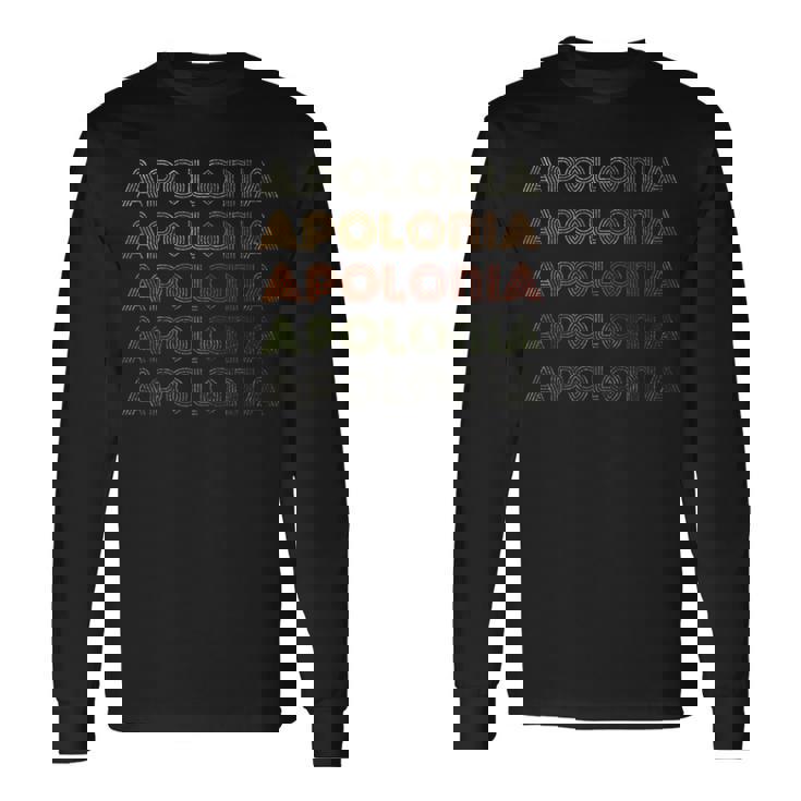 Love Heart Apolonia GrungeVintage Style Black Apolonia Long Sleeve T-Shirt Gifts ideas