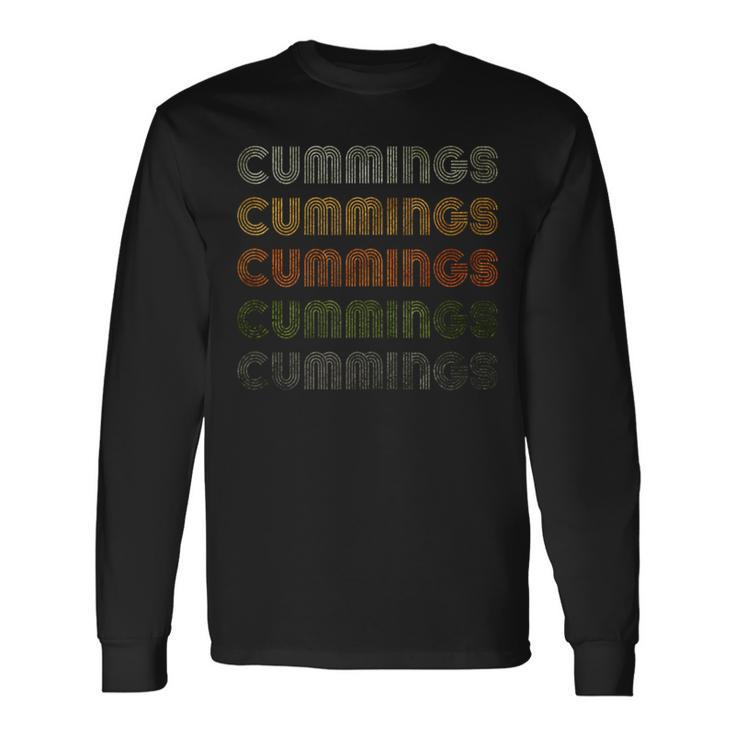 Love Heart Cummings GrungeVintage Style Black Cummings Long Sleeve T-Shirt