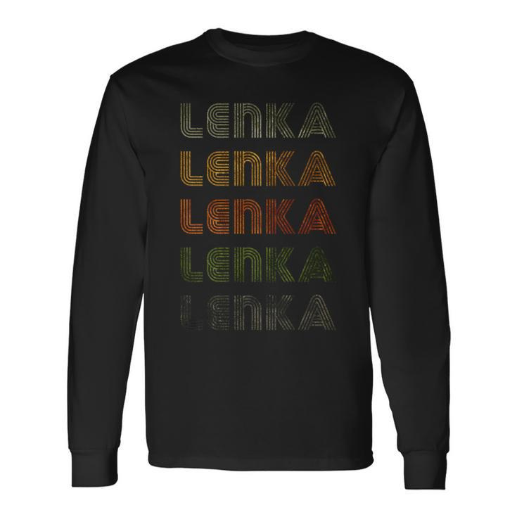 Love Heart Lenka Grunge Vintage Style Black Lenka Long Sleeve T-Shirt