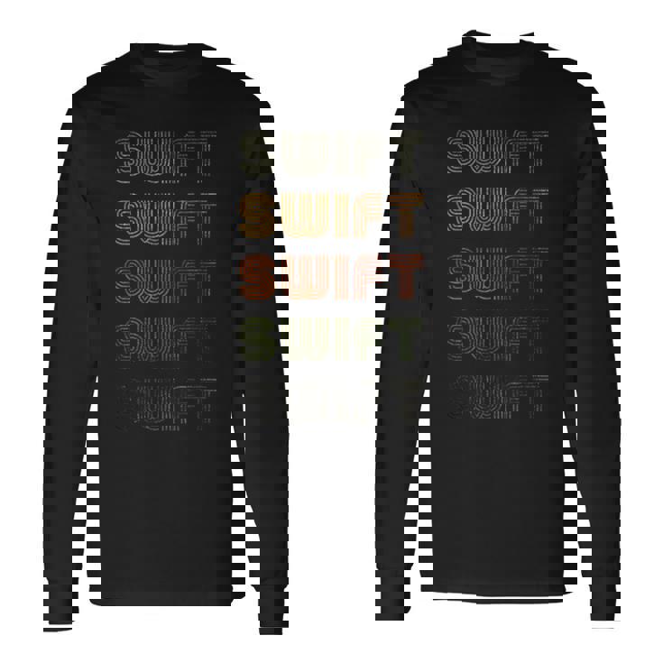 Love Heart Swift Grunge Vintage Style Black Swift Long Sleeve T-Shirt Gifts ideas