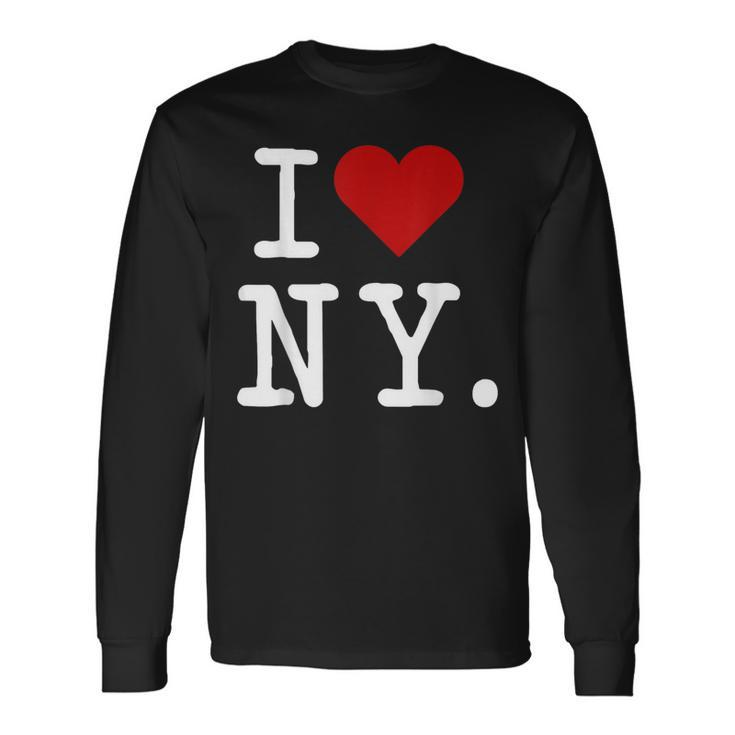 Love New York Heart Love Ny New York Love Nyc Long Sleeve T-Shirt