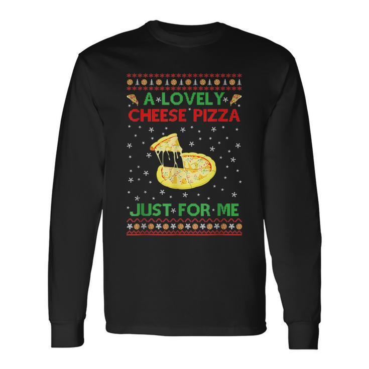 A Lovely Cheese Pizza Alone Kevin X Mas Home Pizza Long Sleeve T-Shirt T-Shirt