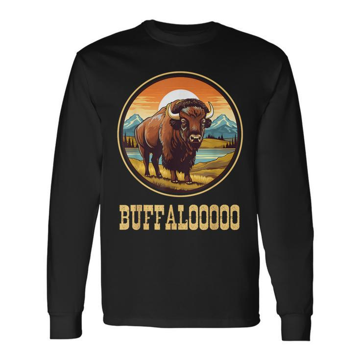 Lucky Buffalo Lucky Casino Slot Machine Long Sleeve T-Shirt