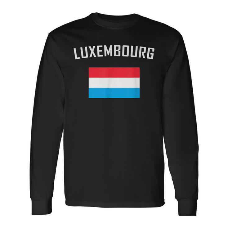 Luxembourger Pride Flag Luxembourg Long Sleeve T-Shirt T-Shirt