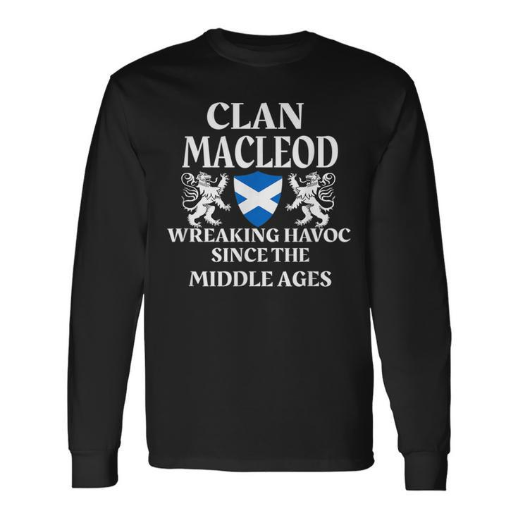 Macleod Scottish Clan Scotland Name Long Sleeve T-Shirt