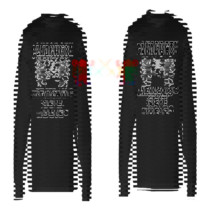 Macnaughton Scottish Tartan Scotland Clan Name Long Sleeve T-Shirt