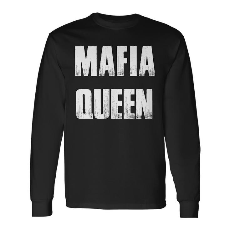 Mafia Queen Gangster Costume Long Sleeve T-Shirt T-Shirt