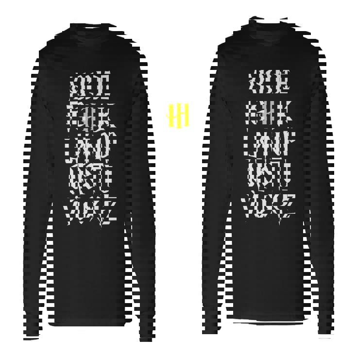 Magic Wizard Hi Alphabet Back To School Pre K Kindergarten Magic Long Sleeve T-Shirt T-Shirt Gifts ideas