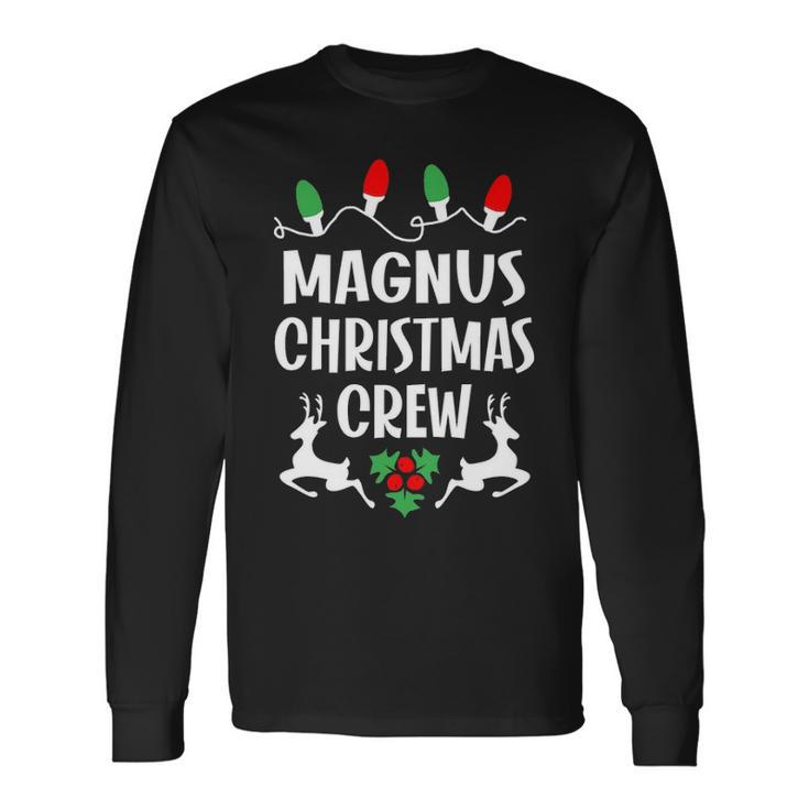 Magnus Name Christmas Crew Magnus Long Sleeve T-Shirt