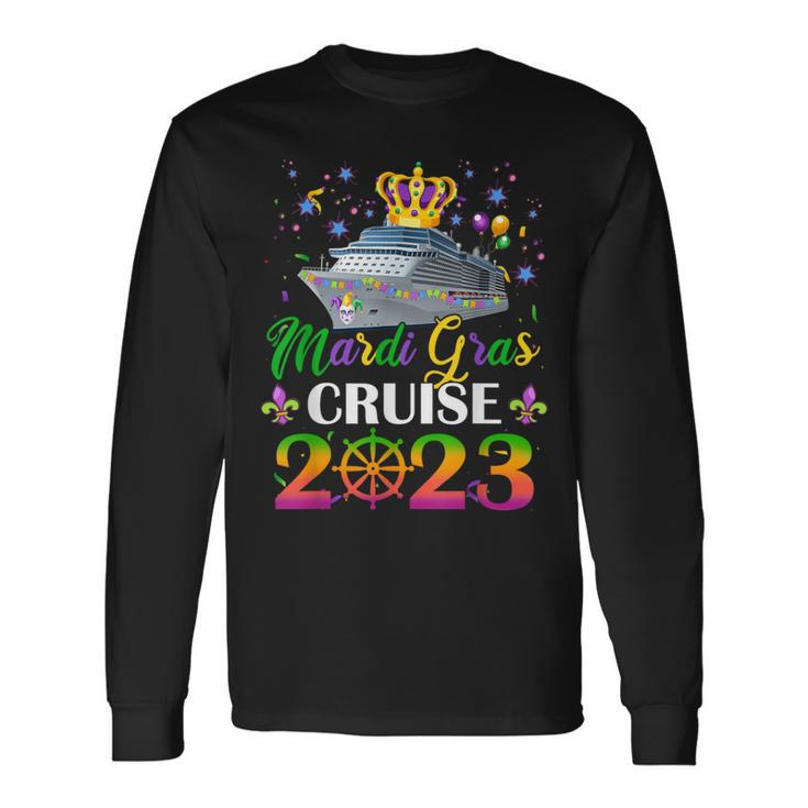Mardi Gras Cruise 2023 Ship New Orleans Carnival Costume Long Sleeve T-Shirt