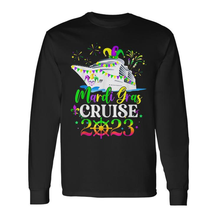 Mardi Gras Cruise Squad Carnival Costume Celebration Long Sleeve T-Shirt