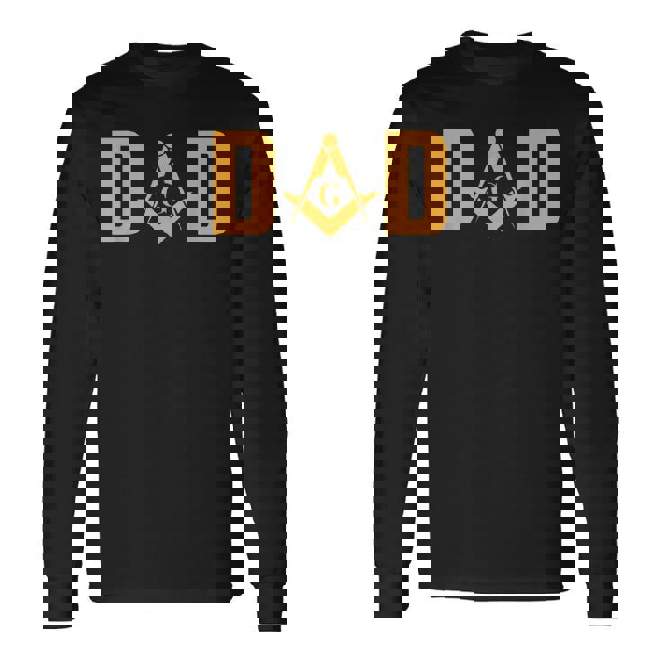 Masonic Dad Mason Symbol Long Sleeve T-Shirt T-Shirt
