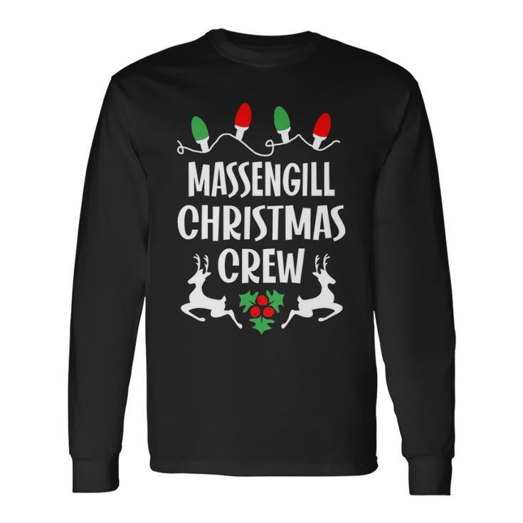 Massengill Name Christmas Crew Massengill Long Sleeve T-Shirt Gifts ideas