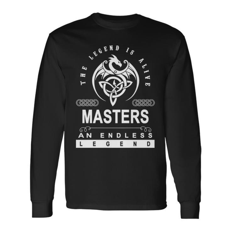 Masters Name Masters An Enless Legend V2 Long Sleeve T-Shirt