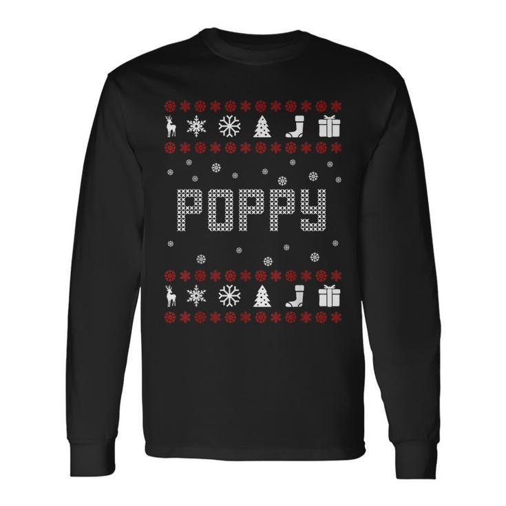 Matching Poppy Ugly Christmas Sweater Christmas Long Sleeve T-Shirt
