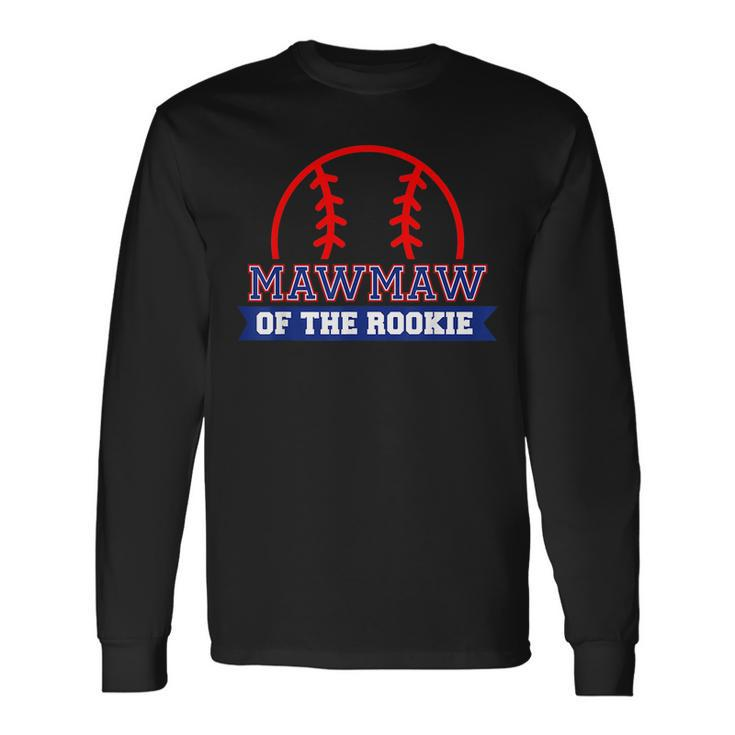 Mawmaw Of Rookie 1St Birthday Baseball Theme Matching Party Long Sleeve T-Shirt T-Shirt