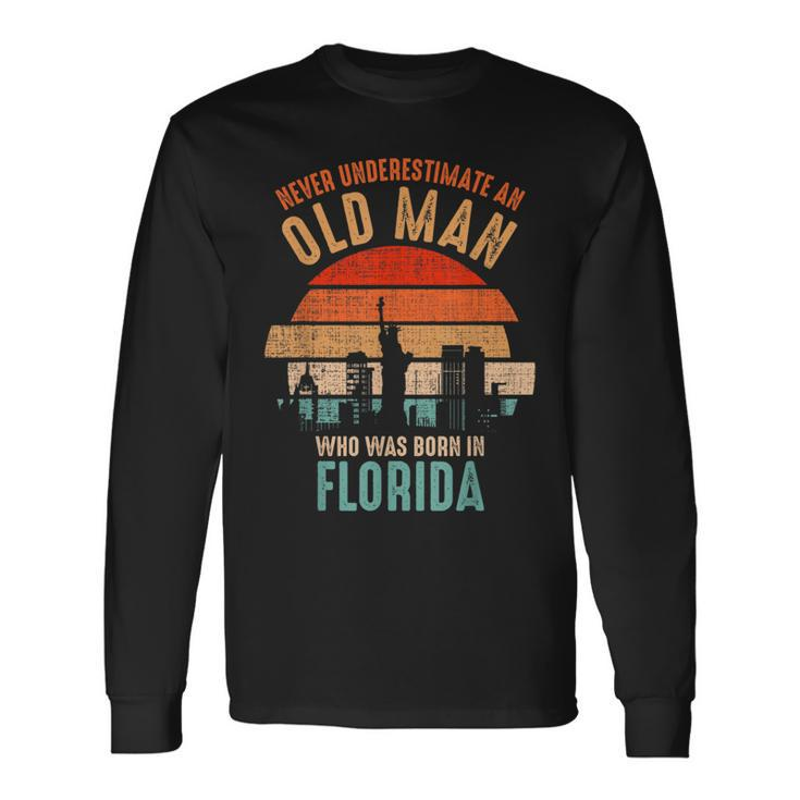 Mb Never Underestimate An Old Man Born In Georgia Long Sleeve T-Shirt Gifts ideas