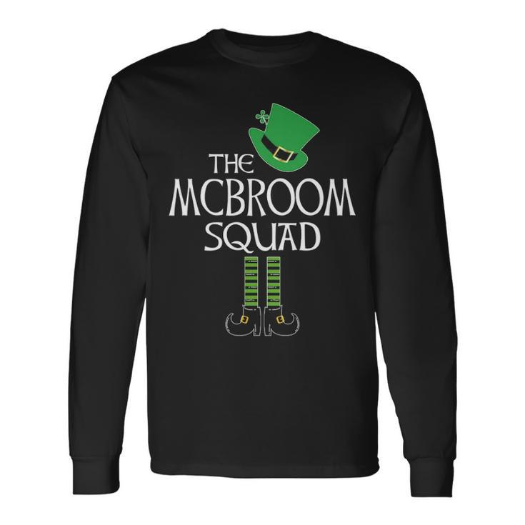 Mcbroom Name The Mcbroom Squad Leprechaun V2 Long Sleeve T-Shirt