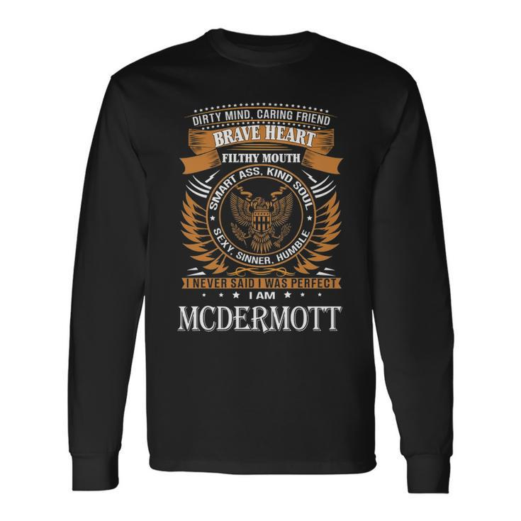 Mcdermott Name Mcdermott Brave Heart V2 Long Sleeve T-Shirt