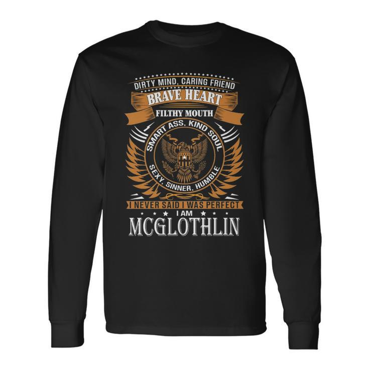Mcglothlin Name Mcglothlin Brave Heart V2 Long Sleeve T-Shirt