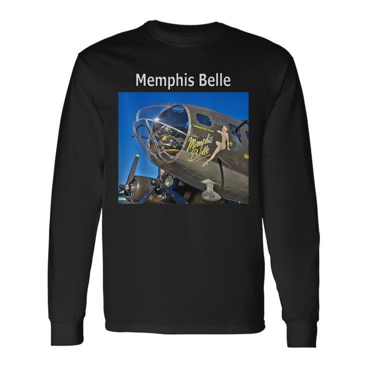 Memphis Belle B-17 Flying Fortress Heavy Bomber Long Sleeve T-Shirt