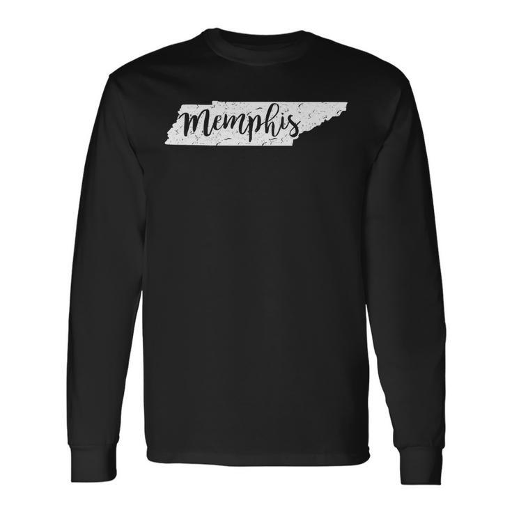 Memphis Tennessee Native Pride Home State Vintage Longsleeve Long Sleeve T-Shirt T-Shirt