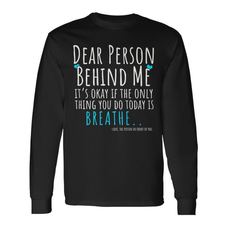 Mental Health & Suicide Prevention Awareness Person Behind Long Sleeve