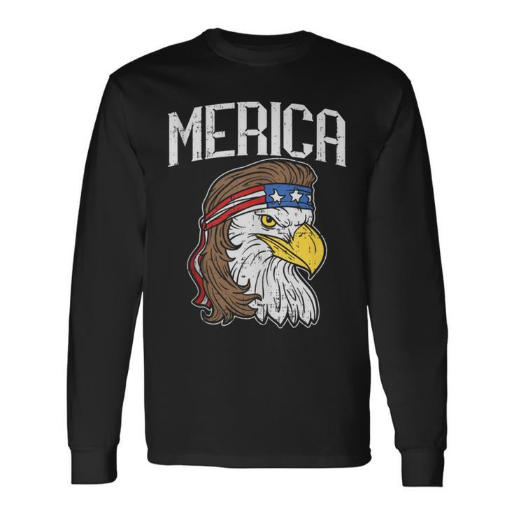 Merica Eagle Mullet 4Th Of July Redneck Pride Patriot Flag Long Sleeve T-Shirt T-Shirt