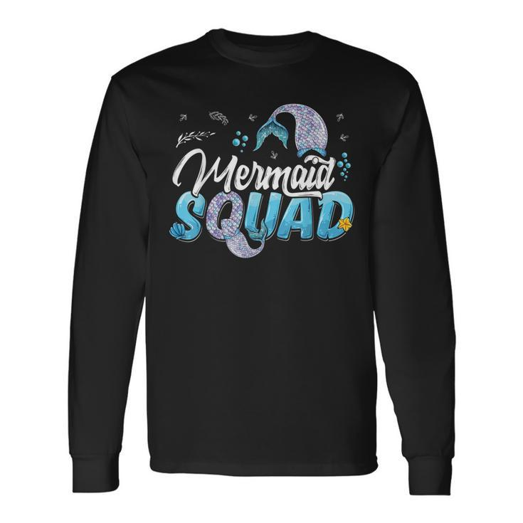 Mermaid Squad Party Mermaid Birthday Matching Set Long Sleeve T-Shirt T-Shirt Gifts ideas