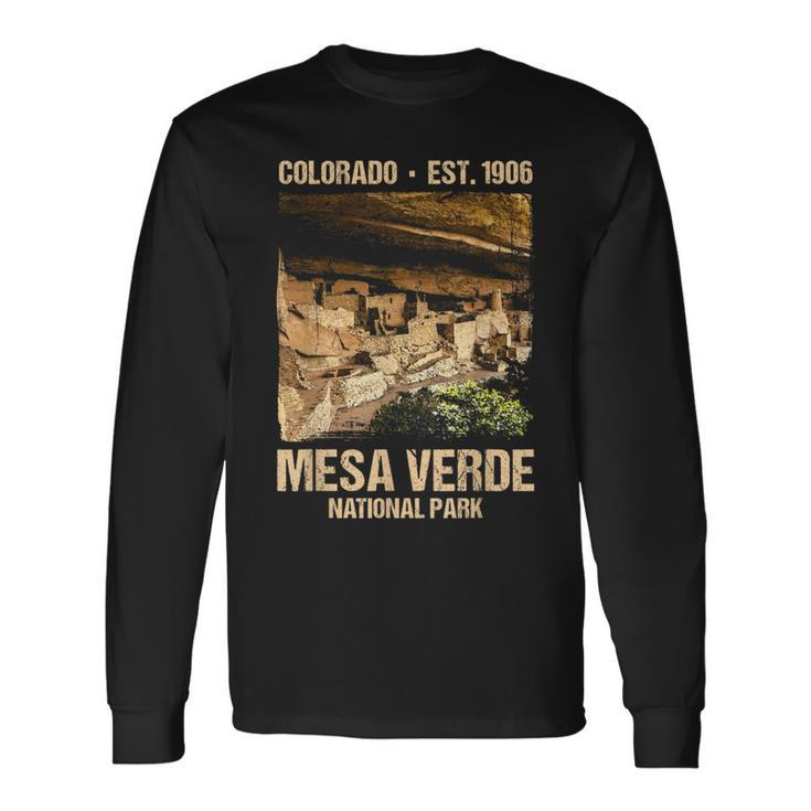 Mesa Verde Us National Park Colorado Long Sleeve T-Shirt