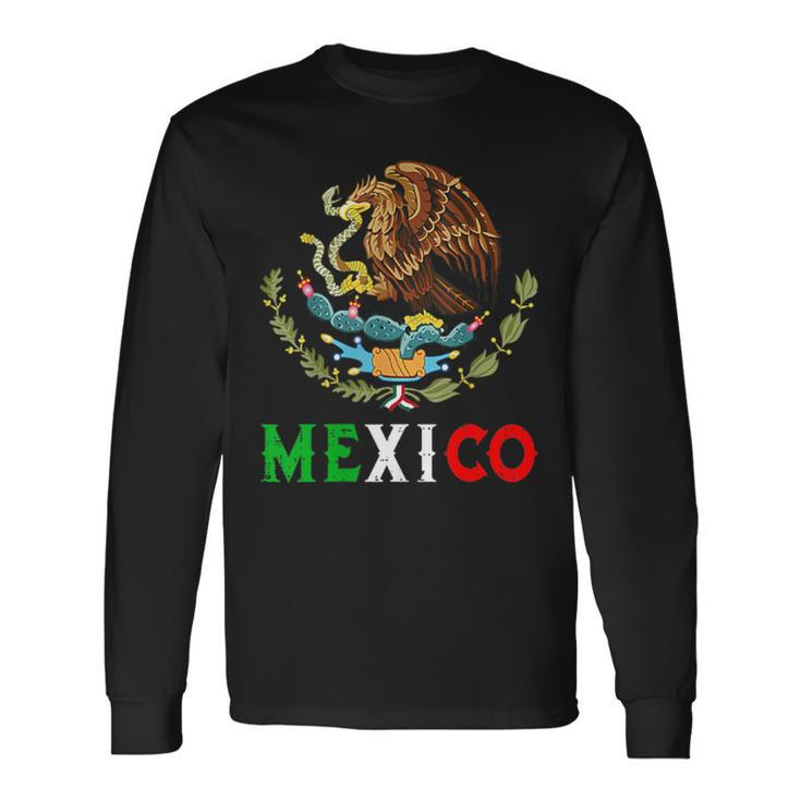 Mexico Independence Day Viva Mexico Pride Mexican Flag Long Sleeve T-Shirt