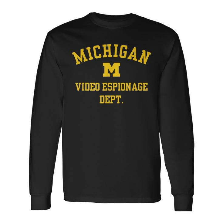 Michigan Video Espionage Long Sleeve T-Shirt