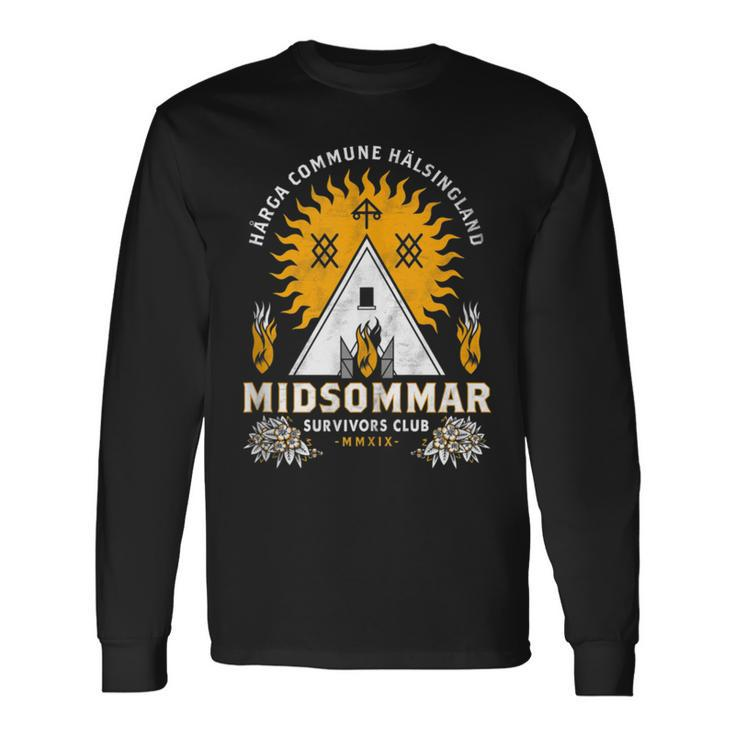 Midsommar Survival Club Scary Horror Summer Festival Long Sleeve T-Shirt T-Shirt