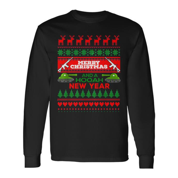 Military Ugly Christmas Sweater Army Long Sleeve T-Shirt