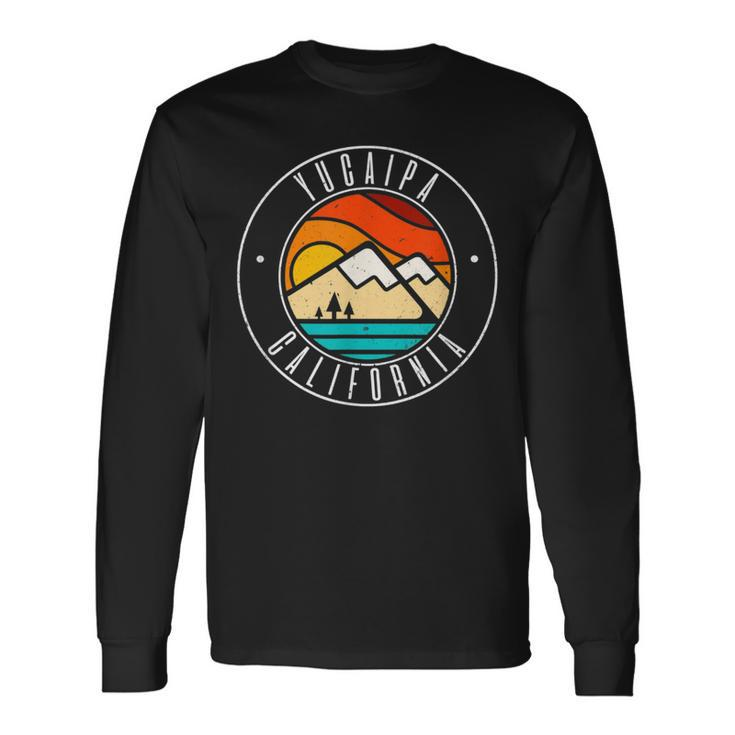 Minimalist Outdoors Yucaipa California Ca Long Sleeve T-Shirt