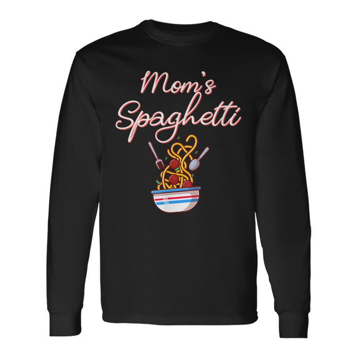 Moms Spaghetti And Meatballs Meme Food Long Sleeve T-Shirt T-Shirt