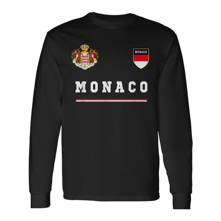 Monaco SportSoccer Jersey Flag Football Long Sleeve T-Shirt T-Shirt