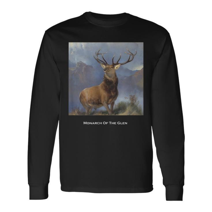 Monarch Of The Glen Painting By Landseer Long Sleeve T-Shirt Gifts ideas